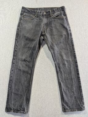 Levi's 514 Slim Straight Jeans Men's 34 X 30 Faded Charcoal Gray